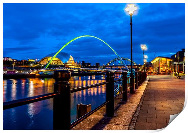 The Banks of the Tyne Print by Naylor's Photography