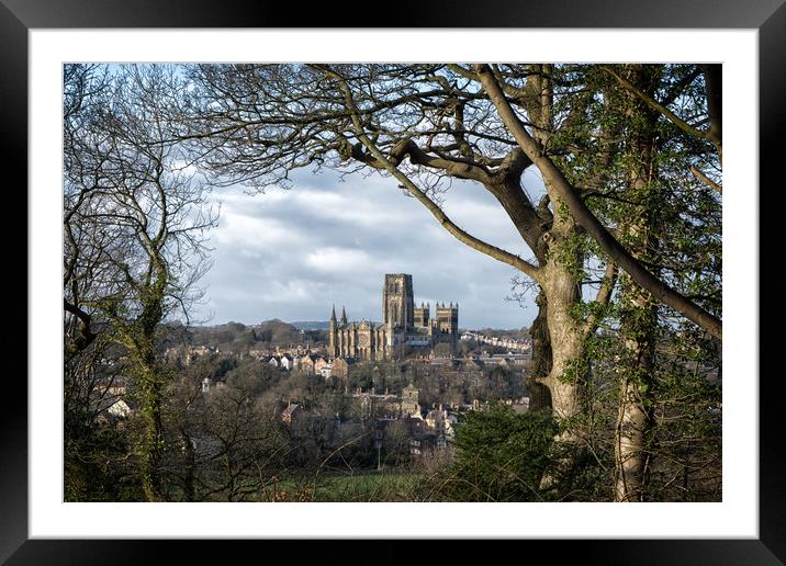 Durham Cathedral Framed Mounted Print by keith franklin