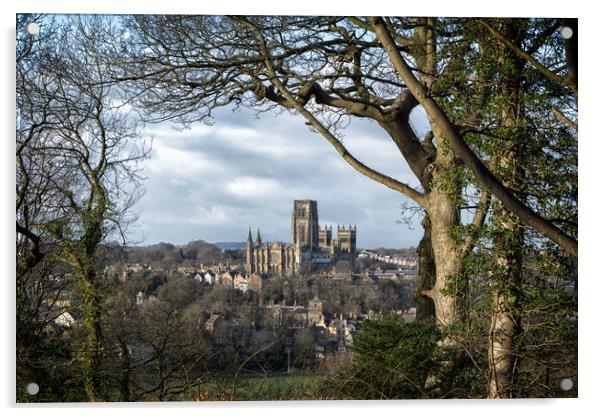 Durham Cathedral Acrylic by keith franklin
