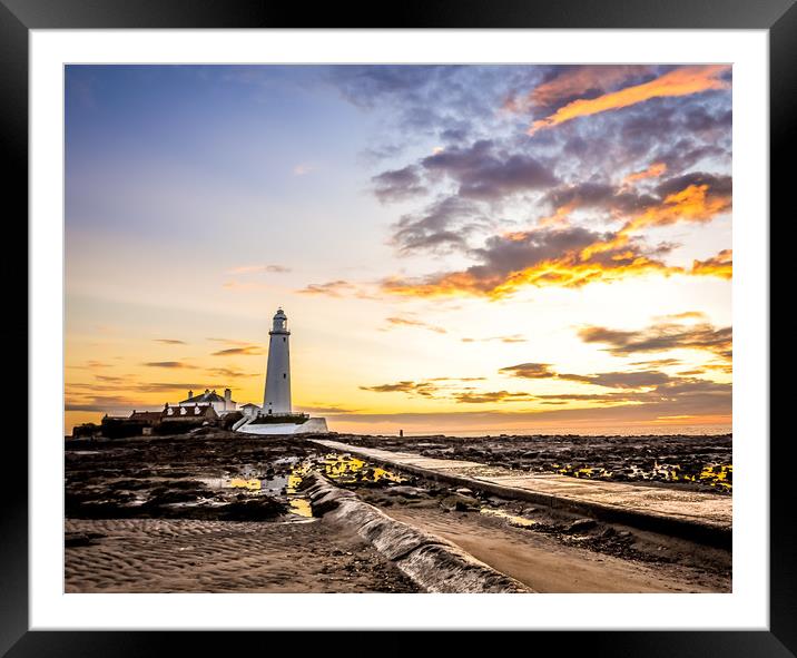 The Lighthouse Framed Mounted Print by Naylor's Photography