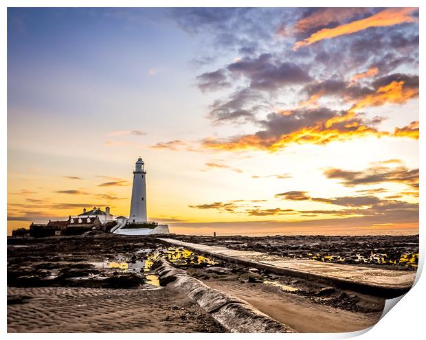The Lighthouse Print by Naylor's Photography