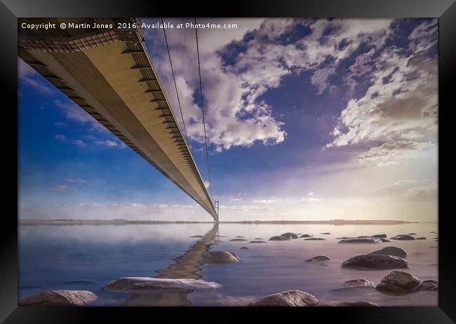 Masterpiece Of Engineering - The Humber Bridge Framed Print by K7 Photography