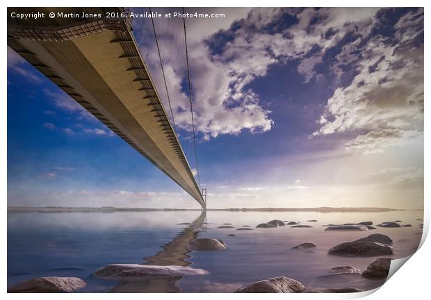 Masterpiece Of Engineering - The Humber Bridge Print by K7 Photography