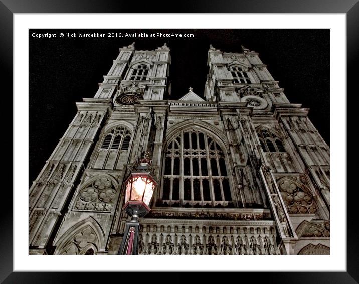                                Westminster Abbey Framed Mounted Print by Nick Wardekker