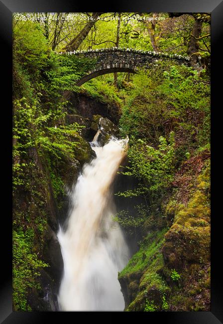 Waterfall Aira Force Framed Print by Paul Cullen