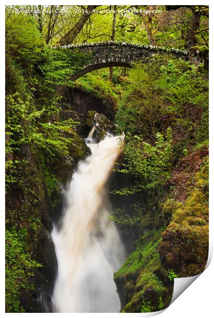 Waterfall Aira Force Print by Paul Cullen