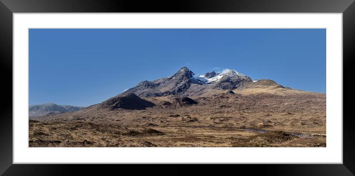 Cuillin panorama Framed Mounted Print by Rob Lester