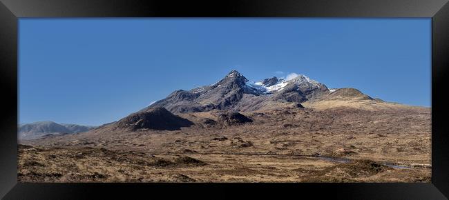 Cuillin panorama Framed Print by Rob Lester