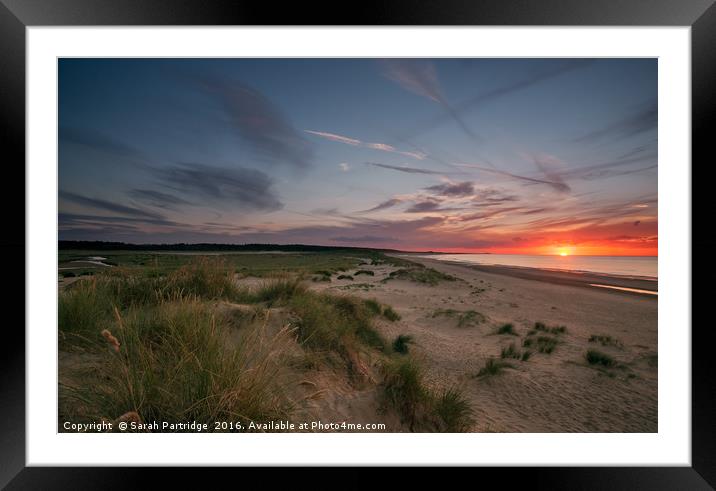 The Beauty of Dusk, Holkham Framed Mounted Print by Sarah Partridge