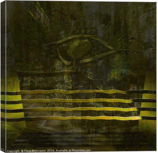 Rusted Tales Yellow Canvas Print by Florin Birjoveanu