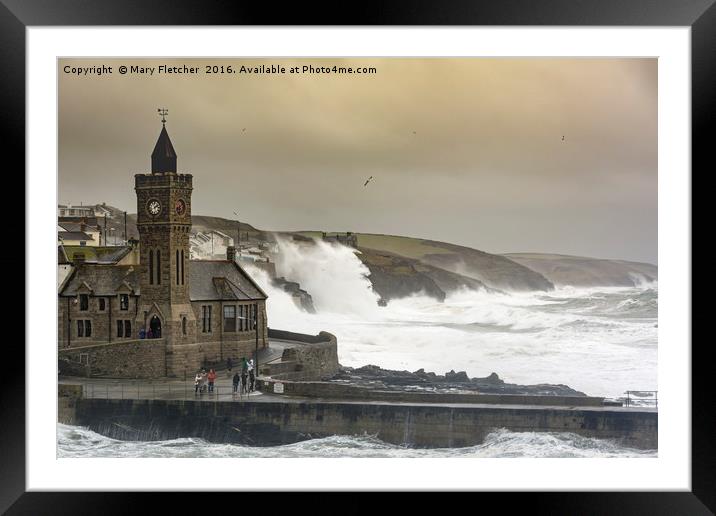 Porthleven, Cornwall Framed Mounted Print by Mary Fletcher