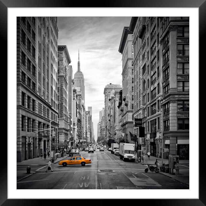 NEW YORK CITY 5th Avenue Framed Mounted Print by Melanie Viola