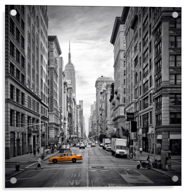 NEW YORK CITY 5th Avenue Acrylic by Melanie Viola