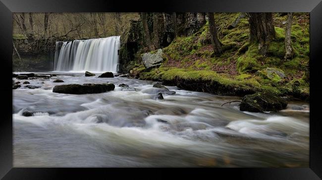 Pontneddfechan Waterfall Framed Print by Kevin OBrian