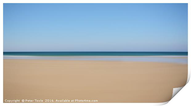 Beach Tranquility  Print by Peter Towle