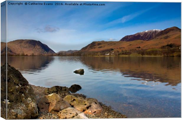 View over Buttermere Canvas Print by Catherine Fowler
