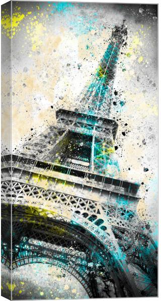 City-Art PARIS Eiffel Tower IV Canvas Print by Melanie Viola