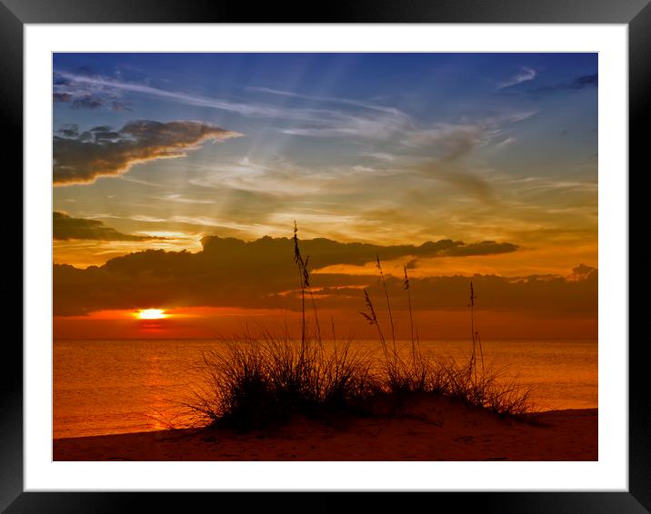 Gorgeous Sunset Framed Mounted Print by Melanie Viola