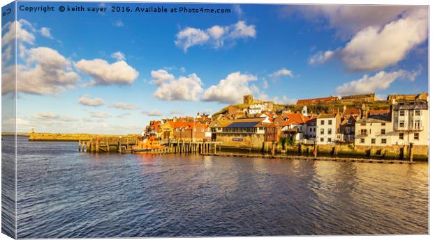 Whitby Harbour Canvas Print by keith sayer