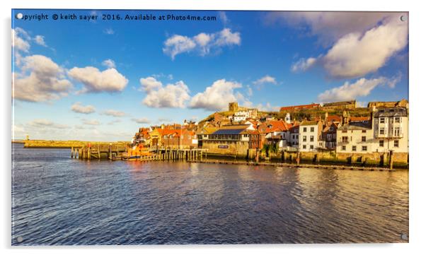 Whitby Harbour Acrylic by keith sayer