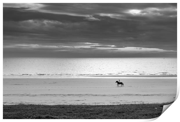 Beach jockey Print by Gary Finnigan