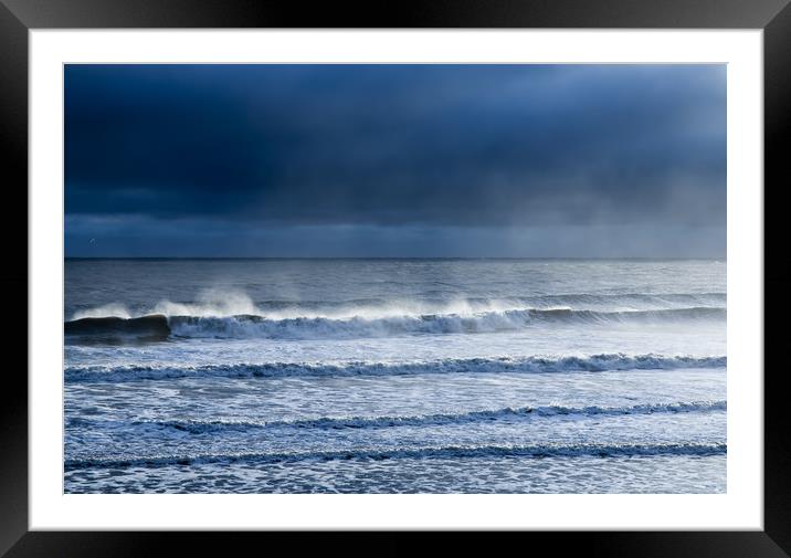 Waves Framed Mounted Print by Gary Finnigan