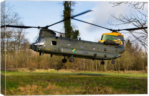 27 Squadron Chinook Nellie Canvas Print by Oxon Images