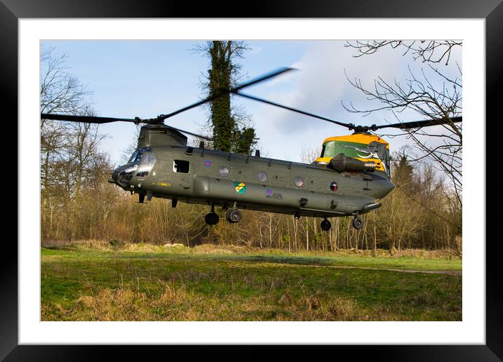 27 Squadron Chinook Nellie Framed Mounted Print by Oxon Images