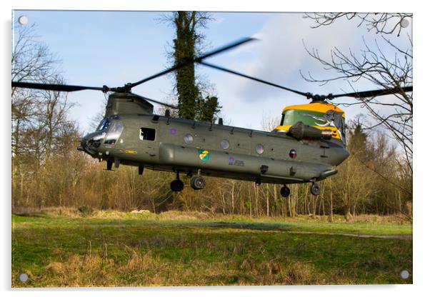 27 Squadron Chinook Nellie Acrylic by Oxon Images