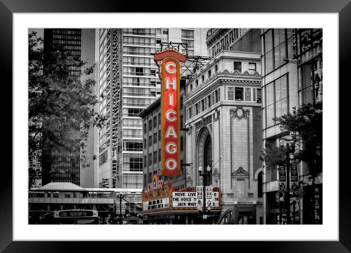 CHICAGO State Street Framed Mounted Print by Melanie Viola
