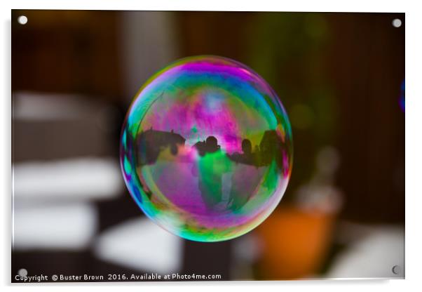 Blowing Bubbles Acrylic by Buster Brown