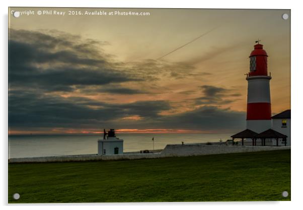 Sunrise at Souter Acrylic by Phil Reay