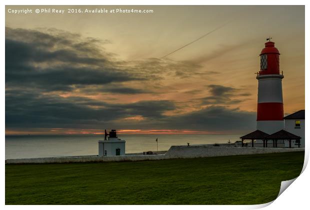 Sunrise at Souter Print by Phil Reay