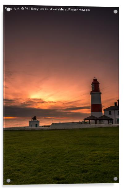 Souter sunrise Acrylic by Phil Reay