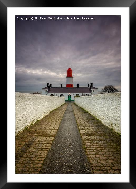 Souter Lighthouse Framed Mounted Print by Phil Reay