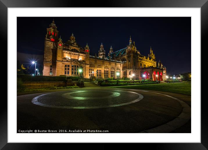 Kelvingrove Art Gallery and Museum, Glasgow Framed Mounted Print by Buster Brown
