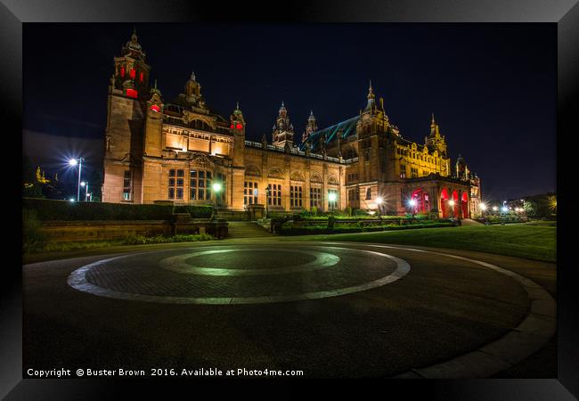 Kelvingrove Art Gallery and Museum, Glasgow Framed Print by Buster Brown