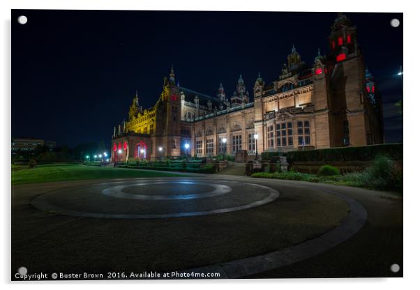 Kelvingrove Glasgow Acrylic by Buster Brown