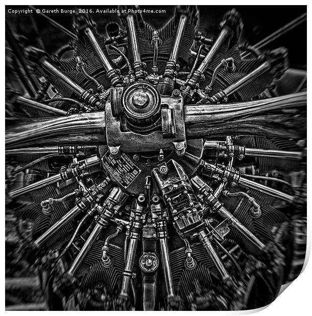 Mono Radial Print by Gareth Burge Photography