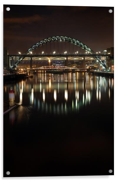 Tyne Bridge Acrylic by Anth Short