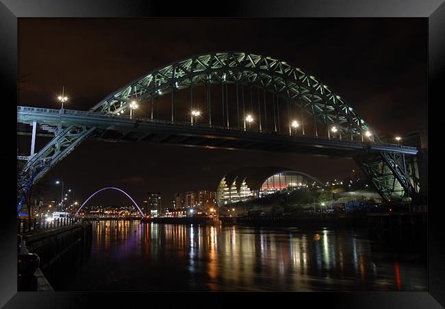 Newcastle Quayside Framed Print by Anth Short