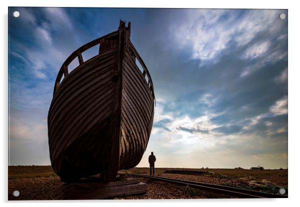 Huge Boat Acrylic by Svetlana Sewell