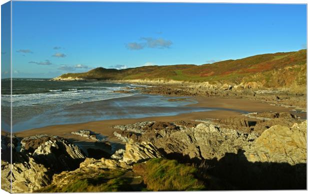 Barricane Beach, Woolacombe Canvas Print by graham young