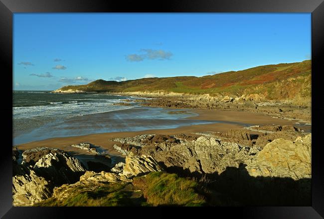 Barricane Beach, Woolacombe Framed Print by graham young