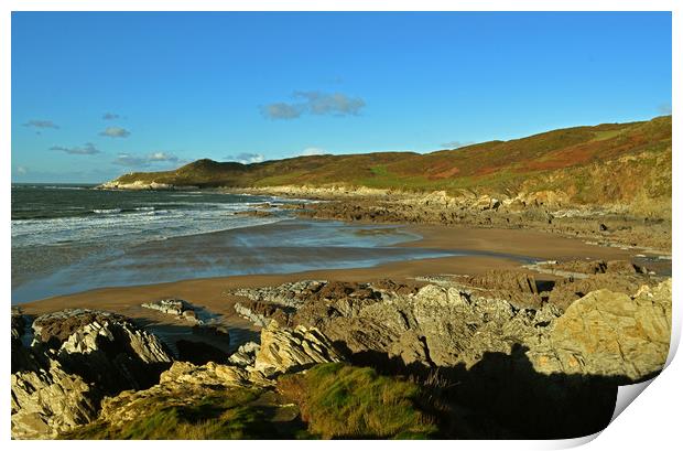 Barricane Beach, Woolacombe Print by graham young