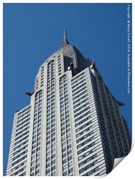 Chrysler Building, New York Print by Marja Ozwell