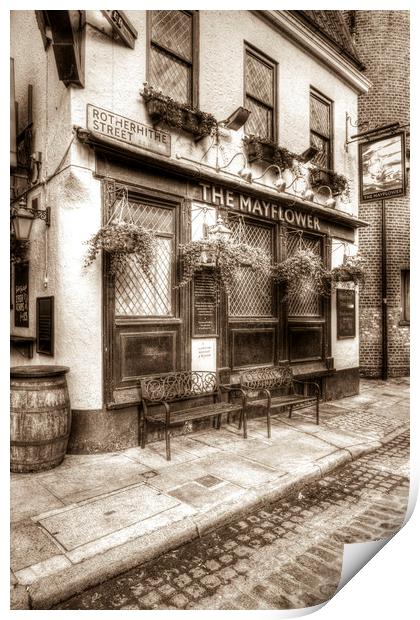 The Mayflower Pub London Vintage Print by David Pyatt
