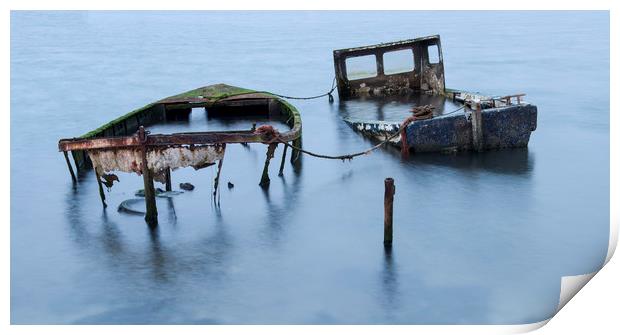 Boat wreck  Print by Shaun Jacobs