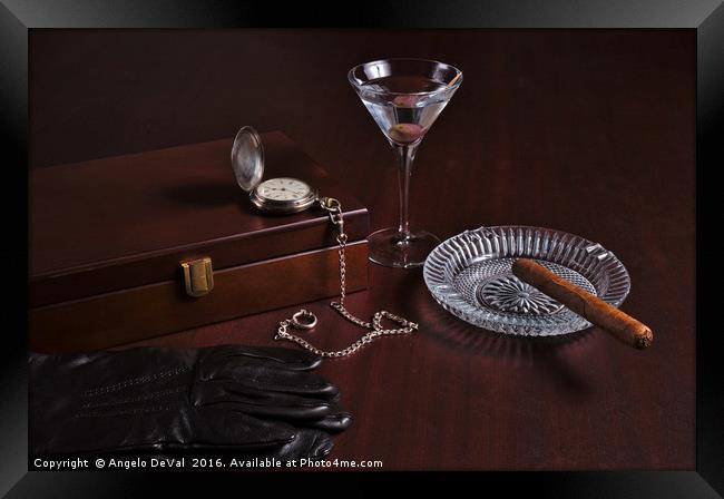 Classy gentlemen related items Framed Print by Angelo DeVal