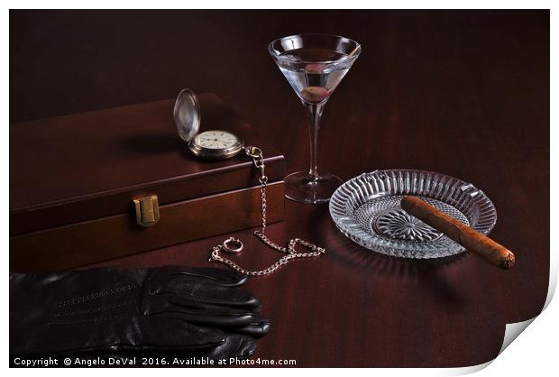 Classy gentlemen related items Print by Angelo DeVal